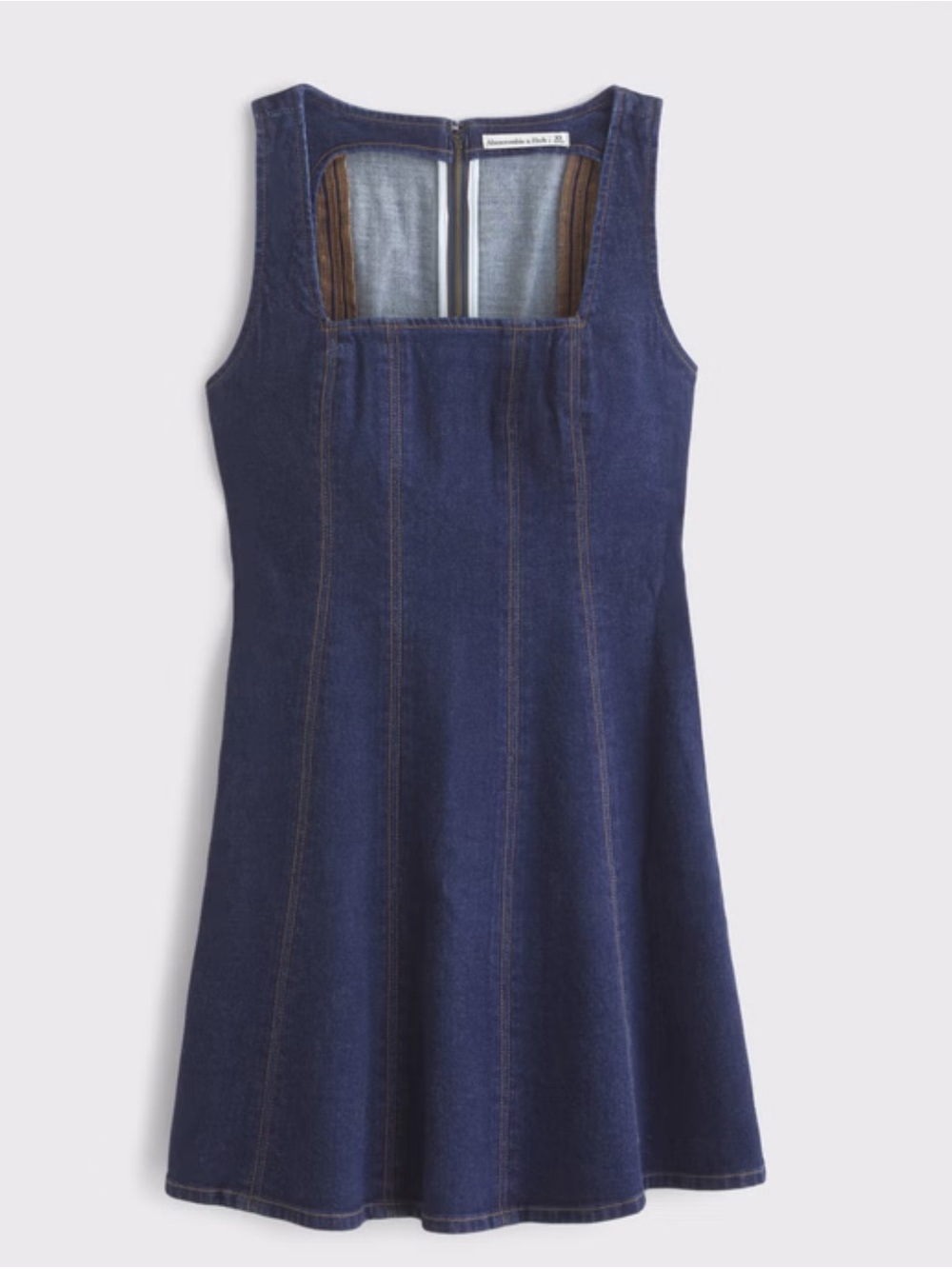 The A&F Mila Squareneck Denim Mini Dress - Picture 2 of 5